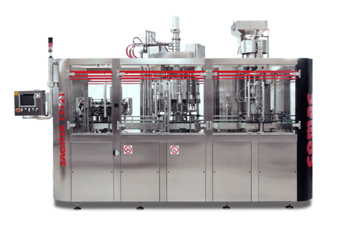 Automatic beer filler Sagitta 12-12-1P for small to medium-sized breweries